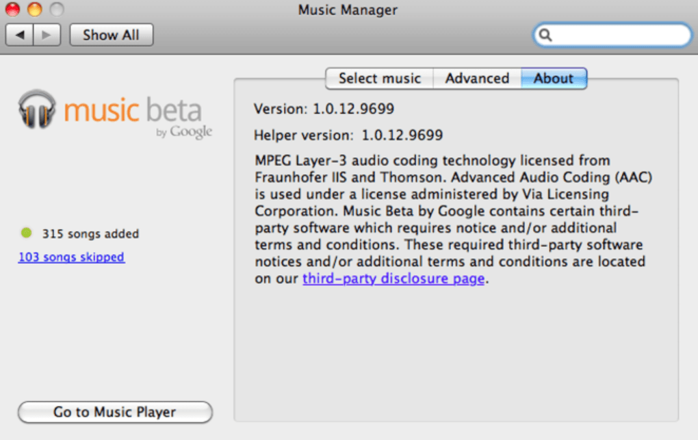 Google music manager for mac